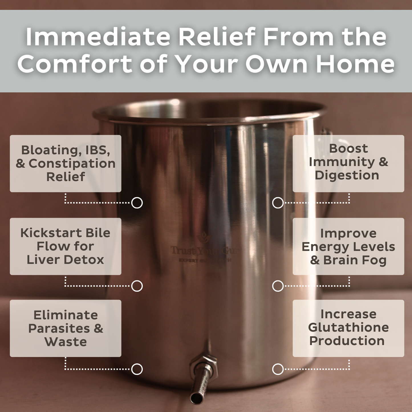 AT-HOME STAINLESS STEEL ENEMA KIT